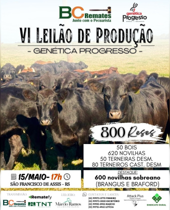VI Leilão de Produção - Genética Progresso