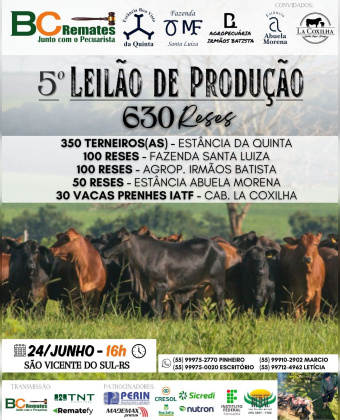 5º Leilão de Produção