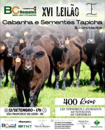 XVI Leilão Cabanha e Sementes Tapicha