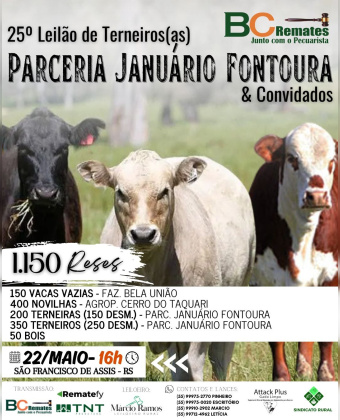 25º Leilão de Produção Parceria Januário Fontoura & convidados
