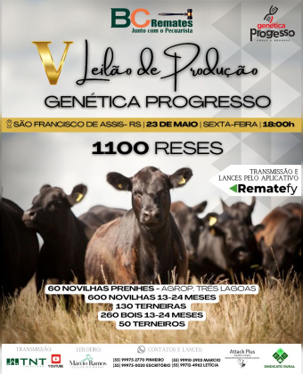 5º Leilão de Produção Genética Progresso