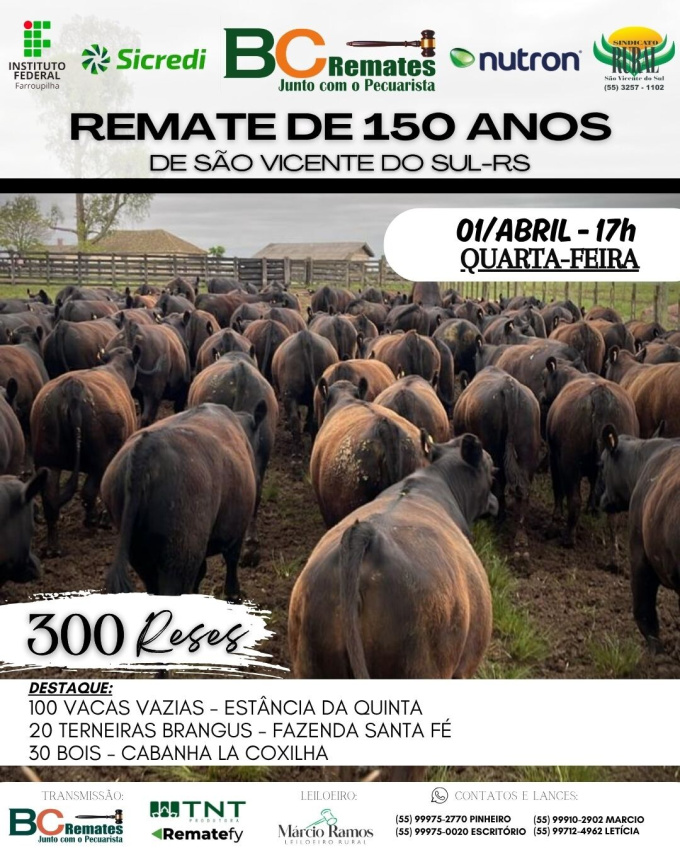 Remate 150 anos de São Vicente do Sul