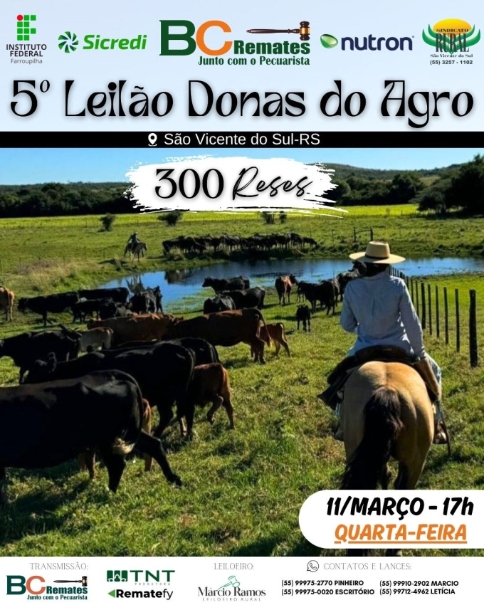 5º Leilão Donas do Agro