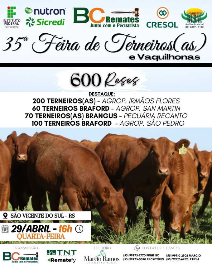 35ª Feira de Terneiros, Terneiras e Vaquilhonas