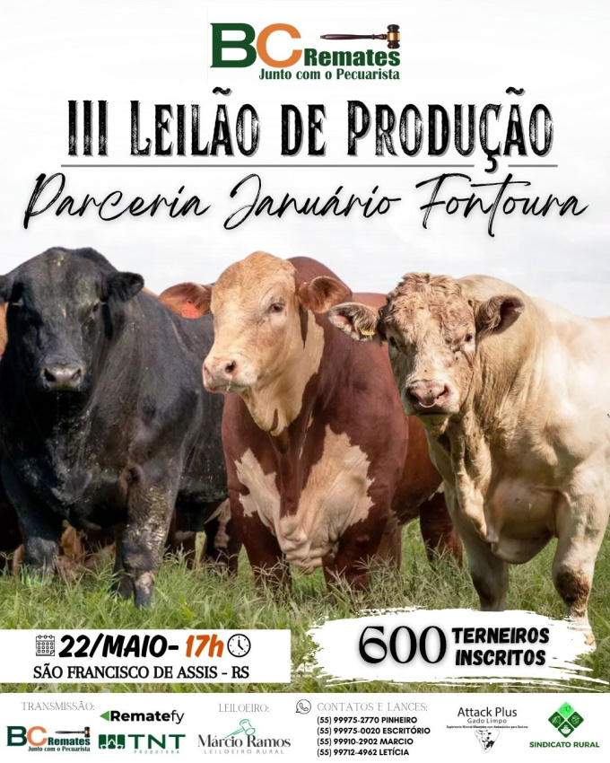 III Leilão de Produção - Parceria Januário Fontoura